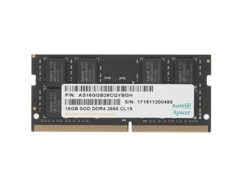 [Модуль памяти] Apacer DDR4 SODIMM 16GB ES.16G2V.GNH PC4-21300, 2666MHz