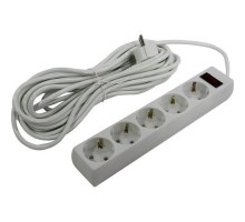 Exegate EX279182RUS Сетевой фильтр ExeGate SP-5-10W (5 розеток, 10м, евровилка, белый)