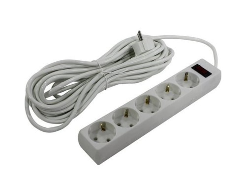 [Сетевой фильтр] Exegate EX279182RUS Сетевой фильтр ExeGate SP-5-10W (5 розеток, 10м, евровилка, белый)