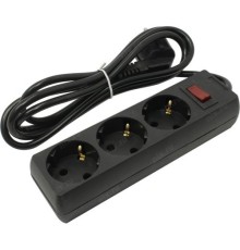 Exegate EX279345RUS Удлинитель ExeGate EC-3-1.8B (3 розетки, 1.8м, евровилка, черный)