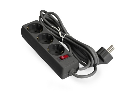 [Сетевой фильтр] Exegate EX279352RUS Удлинитель ExeGate EC-3-5B (3 розетки, 5м, евровилка, черный)