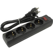 Exegate EX279396RUS Удлинитель ExeGate EC-4-1.8B (4 розетки, 1.8м, евровилка, черный)