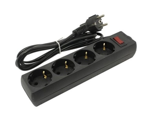 [Сетевой фильтр] Exegate EX279396RUS Удлинитель ExeGate EC-4-1.8B (4 розетки, 1.8м, евровилка, черный)