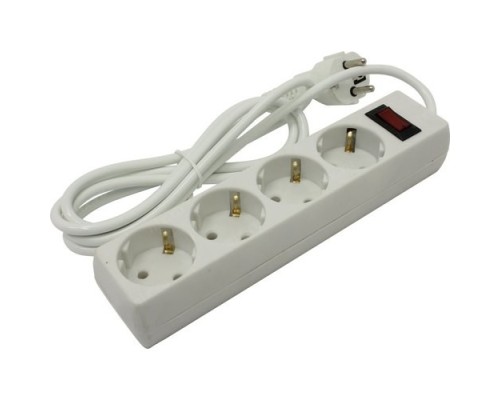 [Сетевой фильтр] Exegate EX279399RUS Удлинитель ExeGate EC-4-1.8W (4 розетки, 1.8м, евровилка, белый)