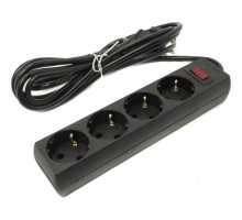 Exegate EX279397RUS Удлинитель ExeGate EC-4-3B (4 розетки, 3м, евровилка, черный)