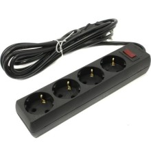 Exegate EX279397RUS Удлинитель ExeGate EC-4-3B (4 розетки, 3м, евровилка, черный)