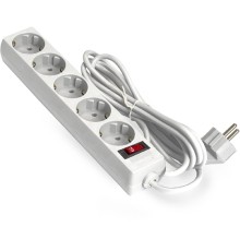 Exegate EX279361RUS Удлинитель ExeGate EC-5-1.8W (5 розеток, 1.8м, евровилка, белый)