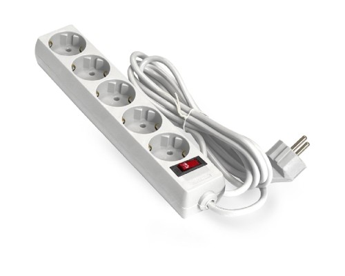 [Сетевой фильтр] Exegate EX279361RUS Удлинитель ExeGate EC-5-1.8W (5 розеток, 1.8м, евровилка, белый)