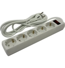 Exegate EX279360RUS Удлинитель ExeGate EC-5-3W (5 розеток, 3м, евровилка, белый)