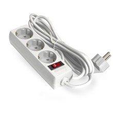 Exegate EX279353RUS Удлинитель ExeGate EC-3-5W (3 розетки, 5м, евровилка, белый)