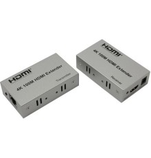 ORIENT VE047, HDMI 4K extender (Tx+Rx), активный удлинитель до 100 м по одной витой паре, HDMI 1.4b, 4K@30Hz/ 1080p@60Hz/3D, HDCP, подключается кабель UTP Cat5e/6, питание от внешних БП 5В/1А, (30161)