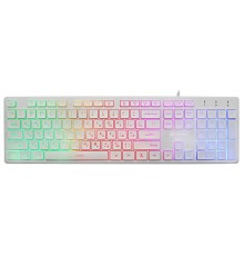 Клавиатура Oklick 550ML белый USB slim Multimedia LED [1061618]