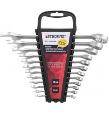 Thorvik W3S12PR Набор ключей гаечных комбинированных серии ARC на держателе, 6-22 мм, 12 предметов