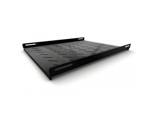 [Монтажное оборудование] Hyperline TSH3L-650-RAL9004 (TSH3L-650-RAL9005) Полка стационарная, глубина 650 мм, с боковым креплением, нагрузка до 20 кг, для шкафов серии TTB, TTR, TTC2, 485х650мм (ШхГ), цвет черный
