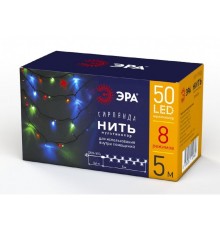 ЭРА Б0041892 ENIN-5M Гирлянда LED Нить 5 м мультиколор 8 режимов, 220V, IP20 