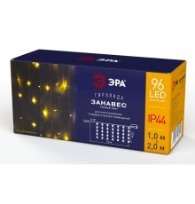 ЭРА Б0041908 ENOZ-2B Гирлянда LED Дождь/Занавес 1 м*2 м теплый свет, 24V, IP44 