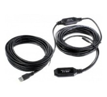 VCOM CU827-10M Кабель-адаптер USB3.0-repeater, удлинительный активный <Am-->Af> 10м <CU827-10M>[6937510855117]