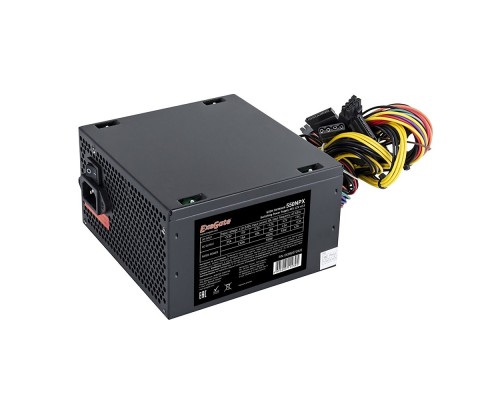 [Блоки питания] Exegate EX282071RUS-S Блок питания 550W ExeGate 550NPX, ATX, SC, black,12cm fan, 24p+4p, 6/8p PCI-E, 3*SATA, 2*IDE, FDD  с защитой от выдергивания