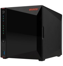 Asustor AS5304T 4-Bay NAS/Media player/Intel Celeron J4105 1.5GHz, up to 2.5 GHz(Quad-Core), 4GB SO-DIMM DDR4, noHDD(HDD,SSD),/2x2,5GbE(LAN)/3xUSB3.2,HDMI