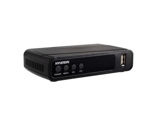 [Цифровые ТВ приставки HYNDAI] Ресивер DVB-T2 Hyundai H-DVB520 черный