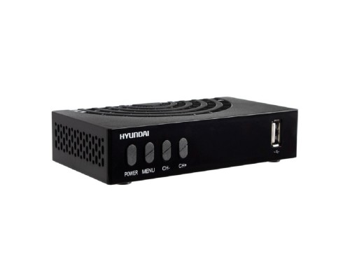 [Цифровые ТВ приставки HYNDAI] Ресивер DVB-T2 Hyundai H-DVB440 черный