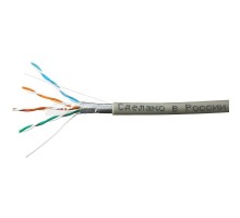 SkyNet Кабель FTP indoor 4x2x0,46, медный, FLUKE TEST, кат.5e, однож., 100 м, box, серый [CSL-FTP-4-CU/100]