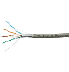 SkyNet Кабель FTP indoor 4x2x0,46, медный, FLUKE TEST, кат.5e, однож., 100 м, box, серый [CSL-FTP-4-CU/100]