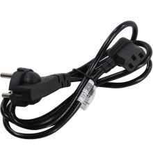 Exegate EX273393RUS Кабель питания ExeGate PC-1,2 OfficePC 450W (Евровилка Schuko ->С13 угловой) VDE-250V черный, 1.2м