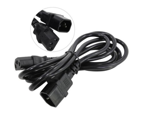 [кабели] Exegate EP280625RUS Кабель монитор - компьютер (UPS->устройство) ExeGate Power EC-1,8P (IEC 320 С13->С14) VDE-250V-3*0.75mm2, медь, черный, 1.8м.