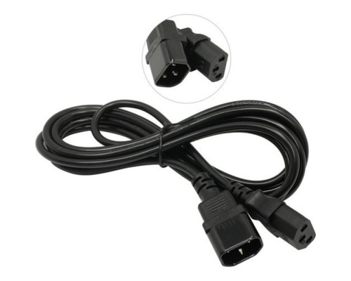 [кабели] Exegate EP280627RUS Кабель монитор - компьютер (UPS->устройство) ExeGate Power EC-3P (IEC 320 С13->С14) VDE-250V-3*0.5 mm2, медь, черный, 3м.