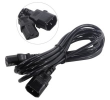 Exegate EP280628RUS Кабель монитор - компьютер (UPS->устройство) ExeGate Power EC-3P (IEC 320 С13->С14) VDE-250V-3*0.75mm2, медь, черный, 3м.