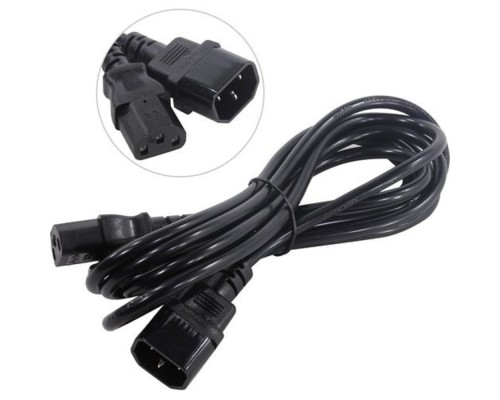 [кабели] Exegate EP280628RUS Кабель монитор - компьютер (UPS->устройство) ExeGate Power EC-3P (IEC 320 С13->С14) VDE-250V-3*0.75mm2, медь, черный, 3м.