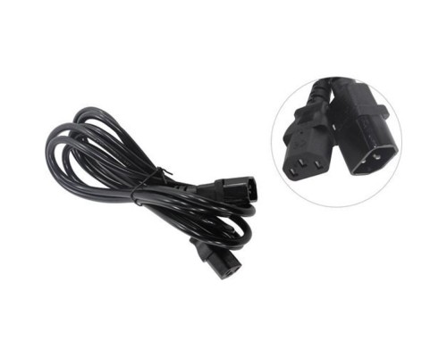 [кабели] Exegate EP280629RUS Кабель монитор - компьютер (UPS->устройство) ExeGate Power EC-3P (IEC 320 С13->С14) VDE-250V-3*1.0mm2, медь, черный, 3м.