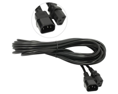 [кабели] Exegate EP280634RUS Кабель монитор - компьютер (UPS->устройство) ExeGate Power EC-10P (IEC 320 С13->С14) VDE-250V-3*1.0mm2, медь, черный, 10м.