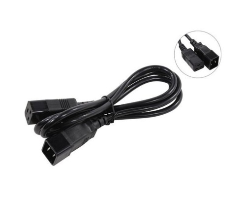 [кабели] Exegate EP280635RUS Кабель питания (UPS) ExeGate Power EC20-1,8P (IEC 320 С19->С20) VDE-250V-3*1.5mm2, медь, 16А, черный, 1.8м.