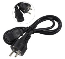 Exegate EP280641RUS Кабель питания ExeGate Power PC-1P (Евровилка Schuko->С13) VDE-250V-3*0.75mm2, медь, черный, 1.0м.