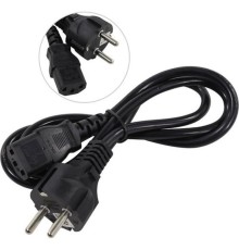 Exegate EP280641RUS Кабель питания ExeGate Power PC-1P (Евровилка Schuko->С13) VDE-250V-3*0.75mm2, медь, черный, 1.0м.