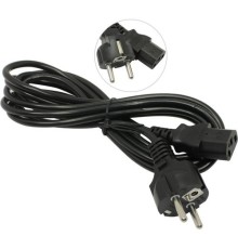 Exegate EP280648RUS Кабель питания ExeGate Power PC-3P (Евровилка Schuko->С13) VDE-250V-3*0.5mm2, медь, черный, 3м.