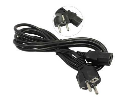 [кабели] Exegate EP280648RUS Кабель питания ExeGate Power PC-3P (Евровилка Schuko->С13) VDE-250V-3*0.5mm2, медь, черный, 3м.