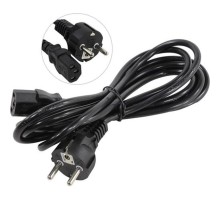 Exegate EP280650RUS Кабель питания ExeGate Power PC-3P (Евровилка Schuko->С13) VDE-250V-3*0.75mm2, медь, черный, 3м.