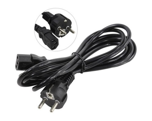 [кабели] Exegate EP280650RUS Кабель питания ExeGate Power PC-3P (Евровилка Schuko->С13) VDE-250V-3*0.75mm2, медь, черный, 3м.