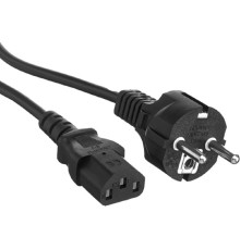 Exegate EP280652RUS Кабель питания ExeGate Power PC-3P (Евровилка Schuko->С13) VDE-250V-3*1.0mm2, медь, черный, 3м.