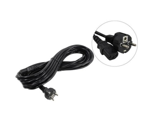 [кабели] Exegate EP280657RUS Кабель питания ExeGate Power PC-10P (Евровилка Schuko->С13) VDE-250V-3*1.0mm2, медь, черный, 10м