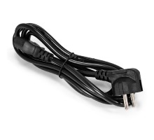 Exegate EP280660RUS Кабель питания ExeGate Power PC-1,8P (Евровилка угловая Schuko->С13) VDE-250V-3*0.75mm2, медь, черный, 1.8м.