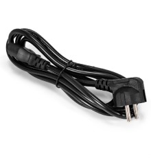 Exegate EP280660RUS Кабель питания ExeGate Power PC-1,8P (Евровилка угловая Schuko->С13) VDE-250V-3*0.75mm2, медь, черный, 1.8м.