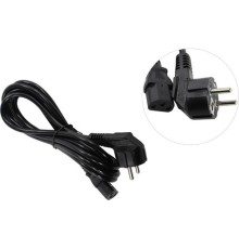 Exegate EP280663RUS Кабель питания ExeGate Power PC-3P (Евровилка угловая Schuko->С13) VDE-250V-3*1.0mm2, медь, черный, 3м.