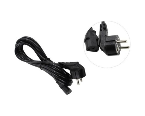 [кабели] Exegate EP280663RUS Кабель питания ExeGate Power PC-3P (Евровилка угловая Schuko->С13) VDE-250V-3*1.0mm2, медь, черный, 3м.