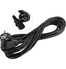 Exegate EP280665RUS Кабель питания ExeGate Power PC-5P (Евровилка угловая Schuko->С13) VDE-250V-3*0.75mm2, медь, черный, 5м.