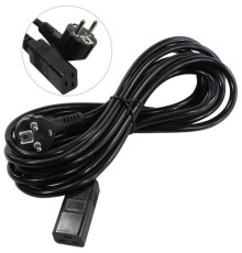 Exegate EP280671RUS Кабель питания ExeGate Power PC19-5P (Евровилка Schuko->С19) VDE-250V-3*1.5mm2, медь, черный, 16А, 5м.