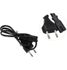 Exegate EP280674RUS Кабель питания ноутбуков, аудио/видео ExeGate Power PCN-7,5P (Евровилка CEE7/16->С7) VDE-250V-2*0.5mm2, медь, черный, 0.75м.